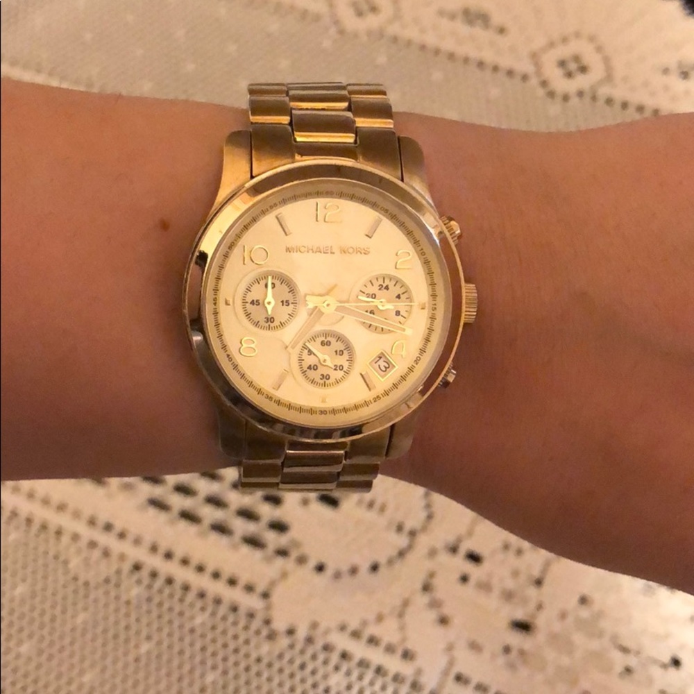 Michael Kors Runway Gold Watch